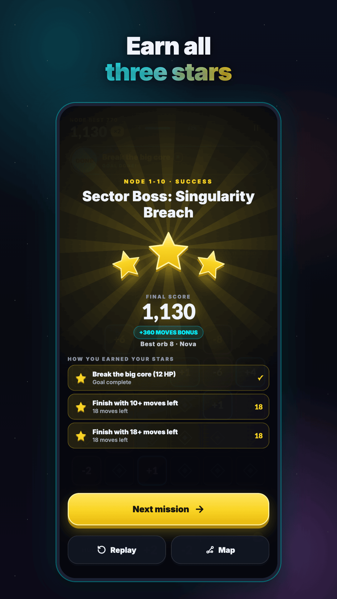 Nullfall three stars